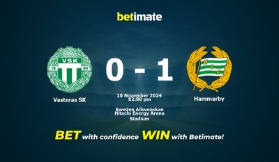 Prediksi Vasteras SK vs Hammarby, Peluang & Tips Taruhan 10/11/2024