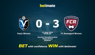 Vaxjo Women vs FC Rosengard Women Prediction, Odds & Betting Tips 06/12/2024