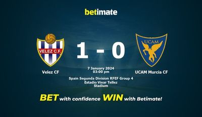 Velez CF vs UCAM Murcia CF التوقعات، الاحتمالات ونصائح الرهان 07/01/2024