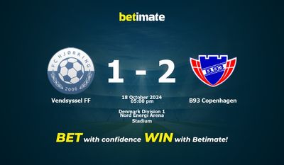 Vendsyssel FF vs. B93 Kopenhagen Prognose, Quoten & Wetttipps 18.10.2024