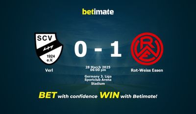Verl vs Rot-Weiss Essen Prediction, Odds & Betting Tips 03/28/2025