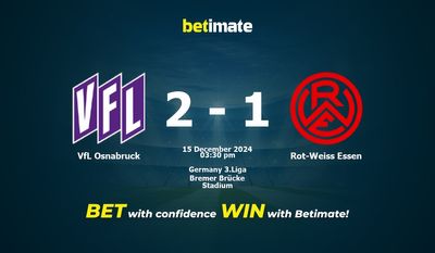 VfL Osnabruck vs Rot-Weiss Essen Prediction, Odds & Betting Tips 12/15/2024