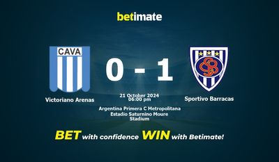 Victoriano Arenas vs Sportivo Barracas Prediction, Odds & Betting Tips 10/21/2024