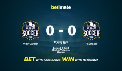 Vidir Gardur vs FC Arbaer Prediction, Odds & Betting Tips 06/10/2026