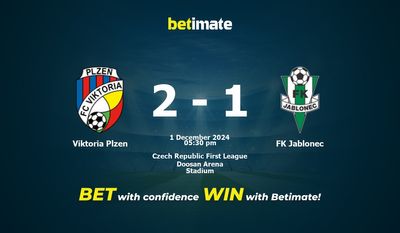 Viktoria Plzen vs FK Jablonec Pronostici, quote e consigli di scommessa 01/12/2024
