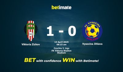 Viktoria Zizkov vs Vysocina Jihlava Prediction, Odds & Betting Tips 04/13/2025