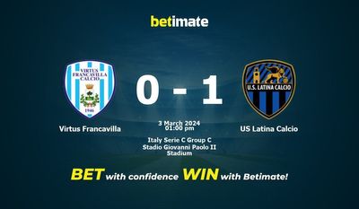 Virtus Francavilla vs US Latina Calcio التوقعات، الاحتمالات ونصائح الرهان 03/03/2024