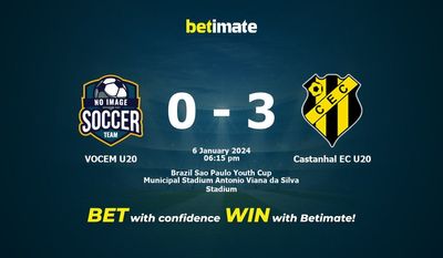 VOCEM U20 vs Castanhal EC U20 Prediction, Odds & Betting Tips 01/06/2024
