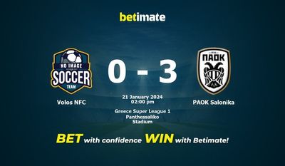 Volos NFC vs PAOK Salonika التوقعات، الصعاب ونصائح الرهان 21/01/2024