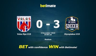 Volos Nps U19 vs Olympiakos U19 Prediction, Odds & Betting Tips 12/03/2023