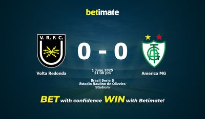 Pronostic, cotes et conseils de paris pour Volta Redonda vs America MG (01/06/2025)