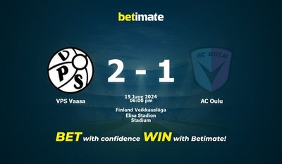 VPS Vaasa vs AC Oulu Prediction, Odds & Betting Tips 06/19/2024