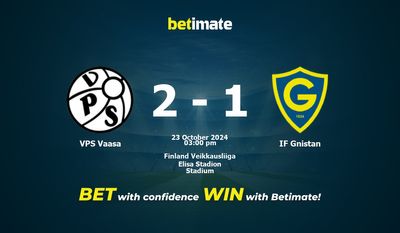 VPS Vaasa vs IF Gnistan Prediction, Odds & Betting Tips 10/23/2024