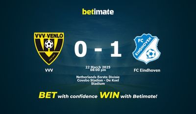 VVV vs FC Eindhoven Prediction, Odds & Betting Tips 03/22/2025