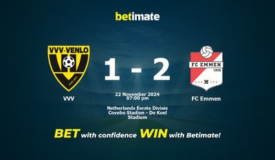 Soi kèo VVV vs FC Emmen, tỷ lệ và tip cá cược 22/11/2024