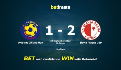 Vysocina Jihlava U19 vs Slavia Prague U19 Prediction, Odds & Betting Tips 09/29/2023