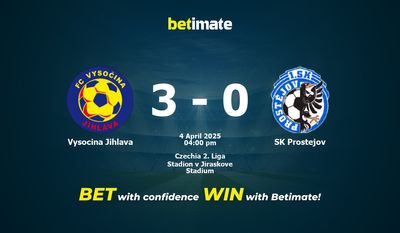 Vysocina Jihlava vs SK Prostejov Prediction, Odds & Betting Tips 04/04/2025