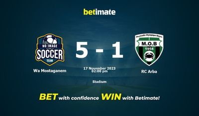 Wa Mostaganem vs RC Arba Prediction, Odds & Betting Tips 11/17/2023