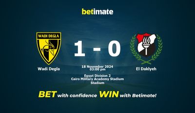 Wadi Degla vs El Daklyeh Prediction, Odds & Betting Tips 11/18/2024