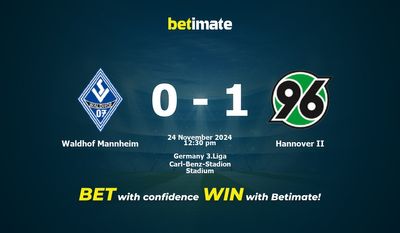 Dự đoán Waldhof Mannheim vs Hannover II, Tỷ lệ cược & Mẹo cá cược 24/11/2024