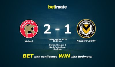 Walsall vs. Newport County – Vorhersage, Quoten und Wetttipps 29.12.2024