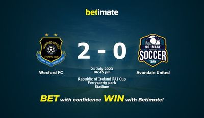 Wexford FC vs Avondale United Prediction, Odds & Betting Tips 07/21/2023