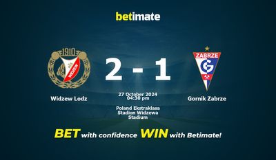 Widzew Lodz vs Gornik Zabrze Prediction, Odds & Betting Tips 10/27/2024