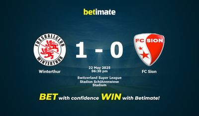 Winterthur vs FC Sion Prediction, Odds & Betting Tips 05/22/2025