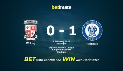 Woking vs Rochdale Prediction, Odds & Betting Tips 02/01/2025