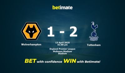 Wolverhampton vs Tottenham Prediction, Odds & Betting Tips 04/13/2025