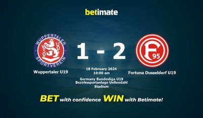 Wuppertaler U19 vs Fortuna Dusseldorf U19 Prediction, Odds & Betting Tips 02/18/2024