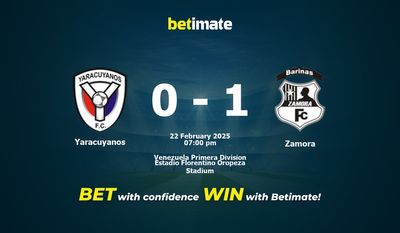 Yaracuyanos vs Zamora Prediction, Odds & Betting Tips 02/22/2025