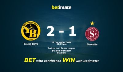 Young Boys vs Servette Prediction, Odds & Betting Tips 12/15/2024