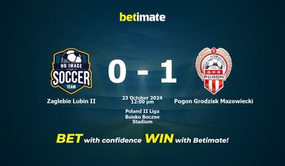 Zaglebie Lubin II vs Pogon Grodzisk Mazowiecki Prediction, Odds & Betting Tips 10/23/2024