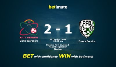 Zulte-Waregem vs. Francs Borains Vorhersage, Quoten und Wetttipps 26.10.2024
