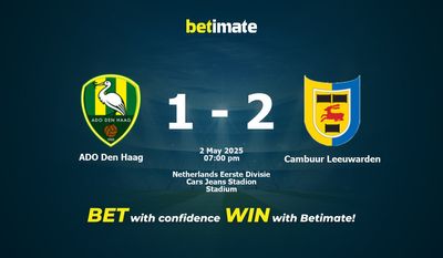 Predicción, cuotas y consejos de apuestas ADO Den Haag vs Cambuur Leeuwarden 02/05/2025