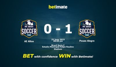 Pronósticos AE Altos vs Pouso Alegre 25/06/2023