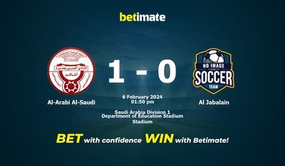 Predicciones, cuotas y consejos de apuestas de Al-Arabi Al-Saudi vs Al Jabalain 06/02/2024