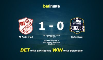 Predicción, cuotas y consejos de apuestas de Al-Arabi Irbid vs Kufer Soom 28/11/2023