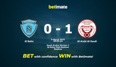Predicción, probabilidades y consejos de apuestas para Al Batin vs Al-Arabi Al-Saudi 08/03/2025