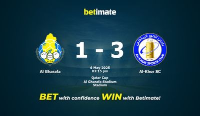 Predicción, cuotas y consejos de apuestas Al Gharafa vs Al-Khor SC 06/05/2025