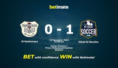 Predicción, probabilidades y consejos de apuestas Al Hashemeya vs Ethad Al-Ramtha 19/11/2023