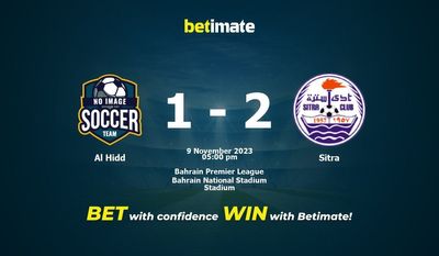 Predicción, cuotas y consejos de apuestas Al Hidd vs Sitra 09/11/2023