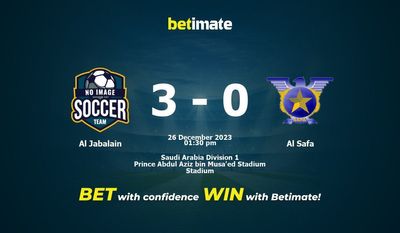 Predicción, probabilidades y consejos de apuestas Al Jabalain vs Al Safa 26/12/2023
