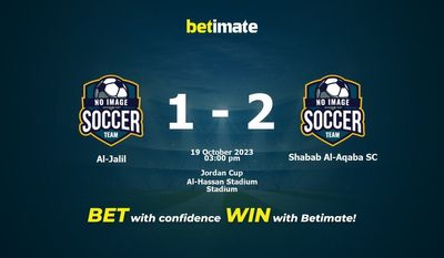 Predicción, cuotas y consejos de apuestas Al Jalil vs Shabab Al-Aqaba SC 19/10/2023