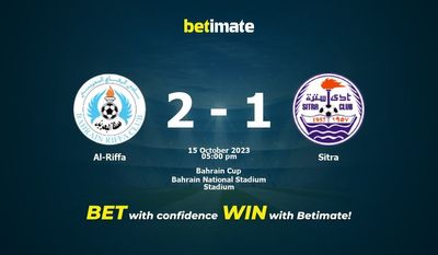Predicción, probabilidades y consejos de apuestas Al Riffa vs Sitra 15/10/2023