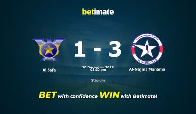 Predicción, probabilidades y pronóstico de Al Safa vs Al-Najma Manama Consejos de apuestas 20/12/2023