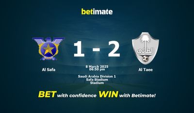 Predicción, probabilidades y consejos de apuestas para el partido Al Safa vs Al Taee 08/03/2025