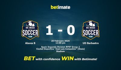Predicción, cuotas y consejos de apuestas Alavés B vs UD Barbastro 25/02/2024