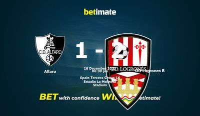 Alfaro vs UD Logroñés B Predicción, probabilidades y pronóstico Consejos de apuestas 16/12/2023